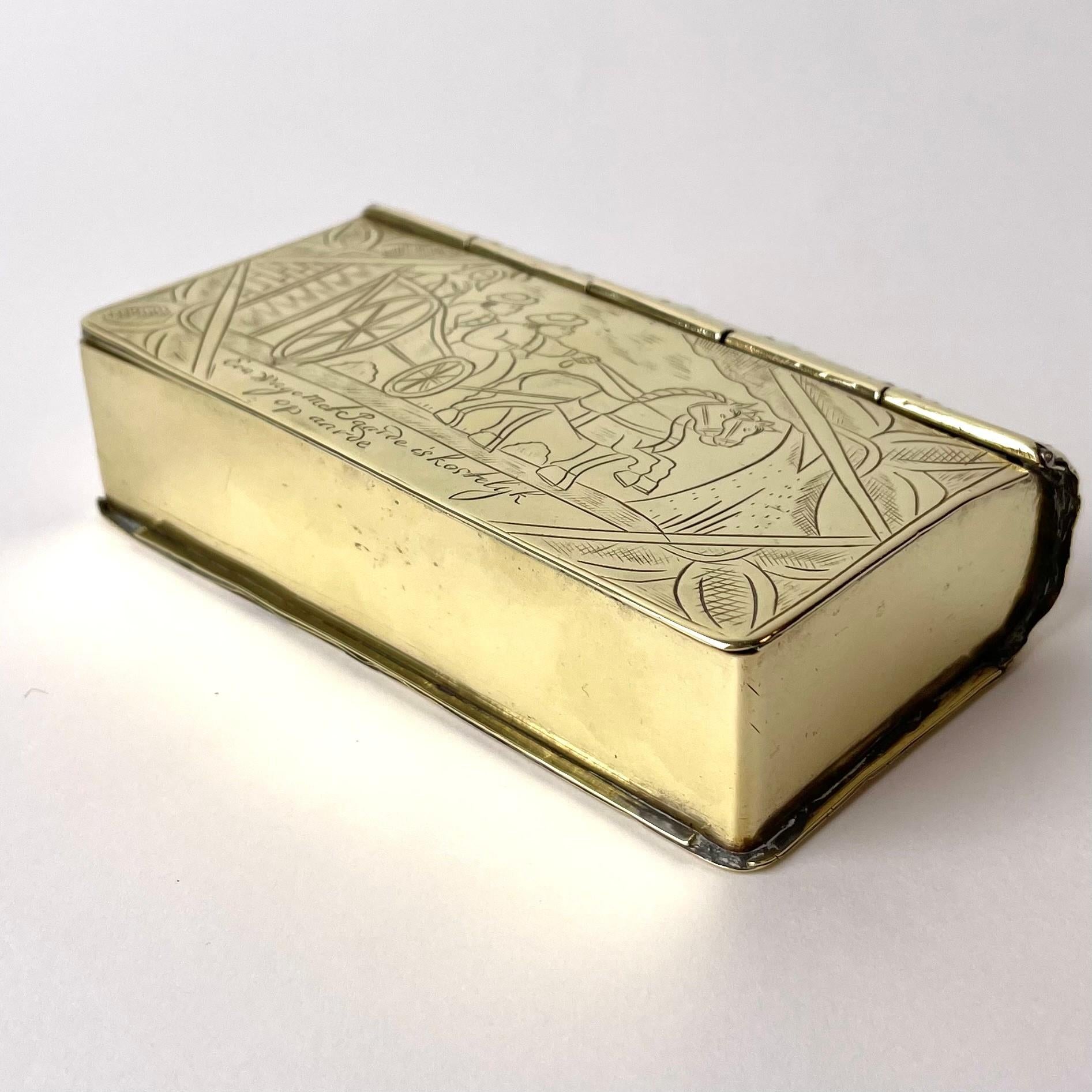 Brass Box in the Shape of a Book, Netherlands, Early 18th Century 3