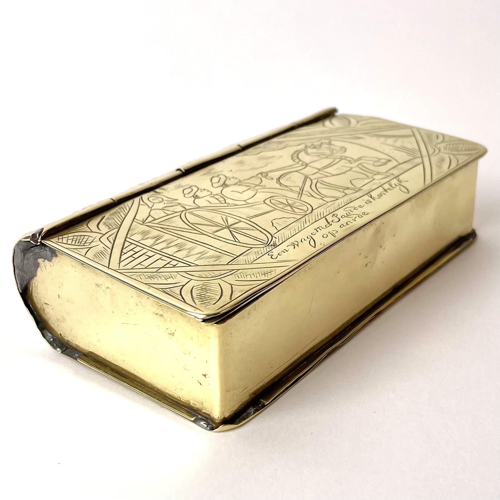 Brass Box in the Shape of a Book, Netherlands, Early 18th Century 4