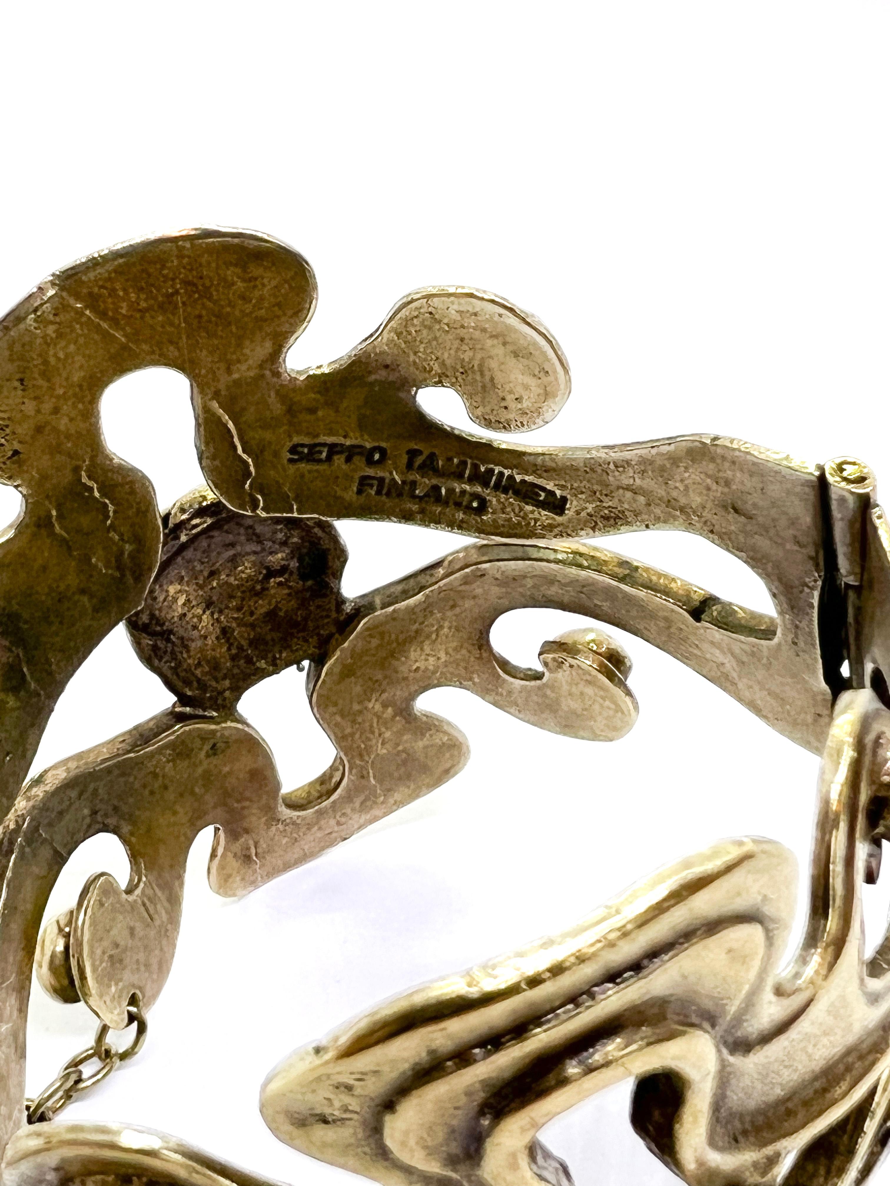 Brass Bracelet 1960-1970 Finland Seppo Tamminen  For Sale 1