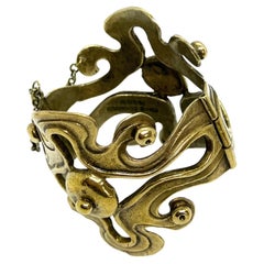 Retro Brass Bracelet 1960-1970 Finland Seppo Tamminen 