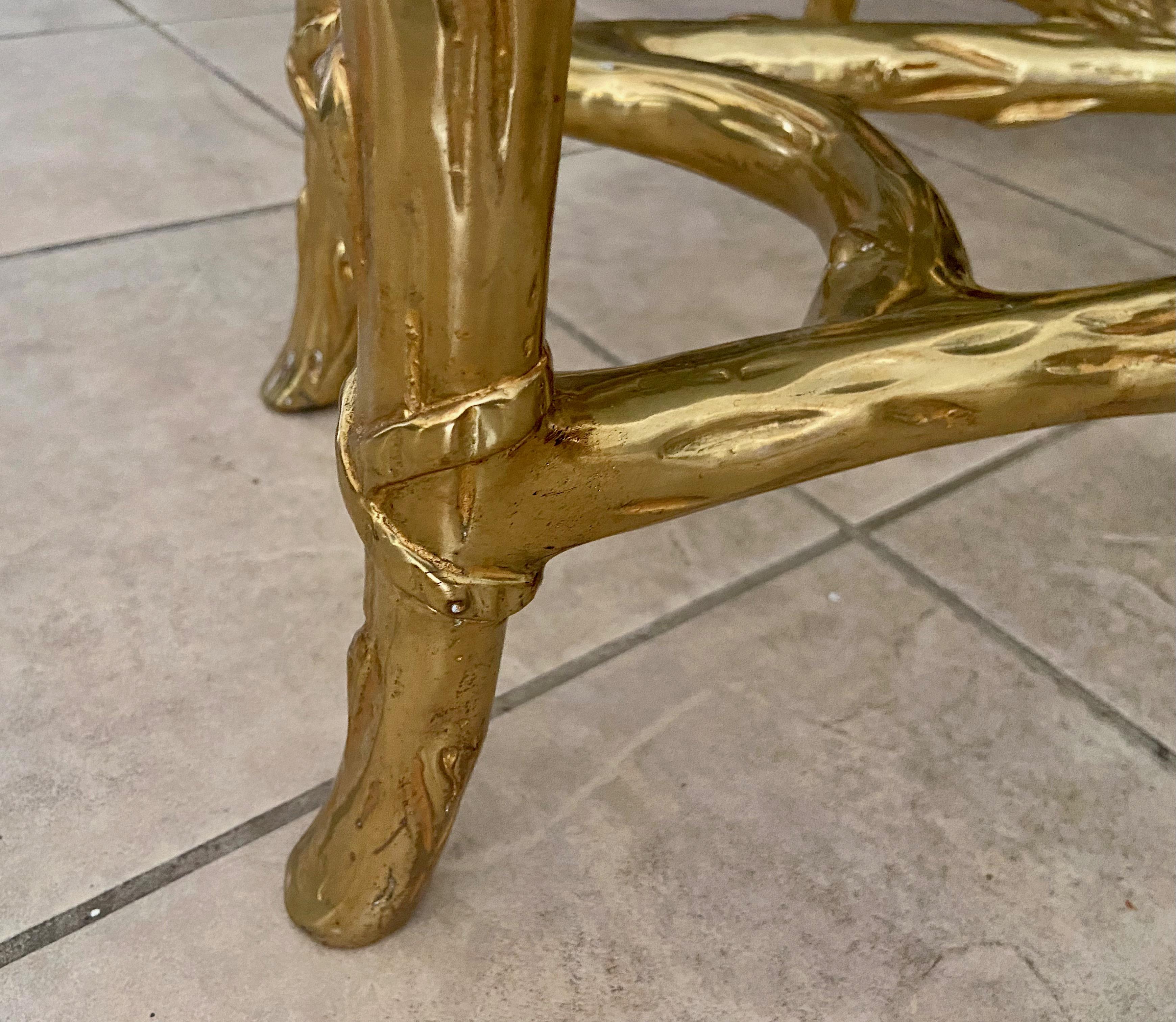 Branch Tree Form Bronze Serpentine Cocktail Coffee Table For Sale 7