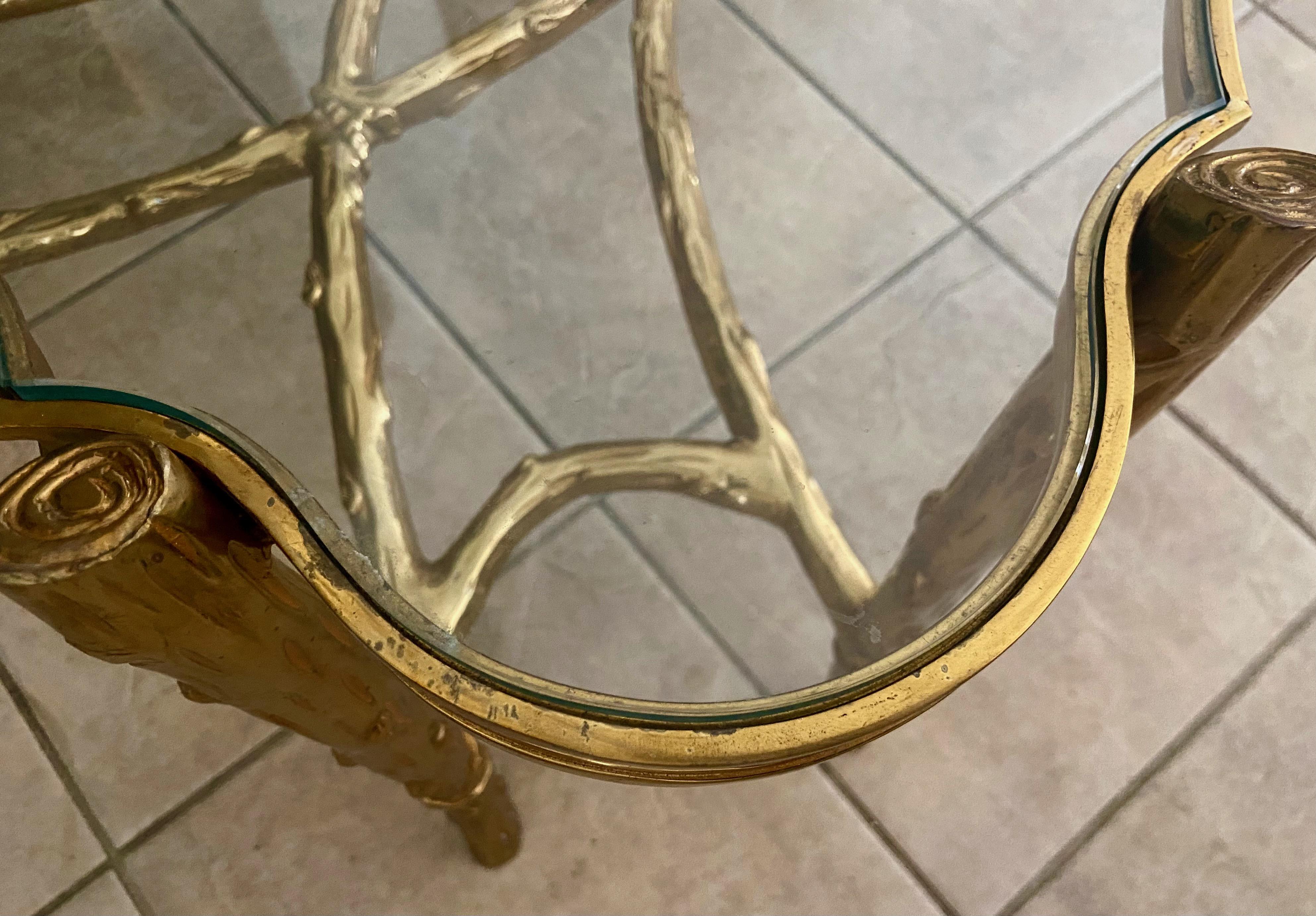 Branch Tree Form Bronze Serpentine Cocktail Tables Tables à café en vente 12