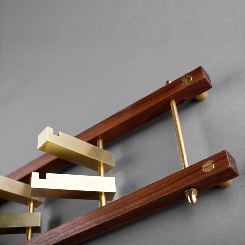 Post-Modern Brass Brick Coat Rack by OxDenmarq For Sale