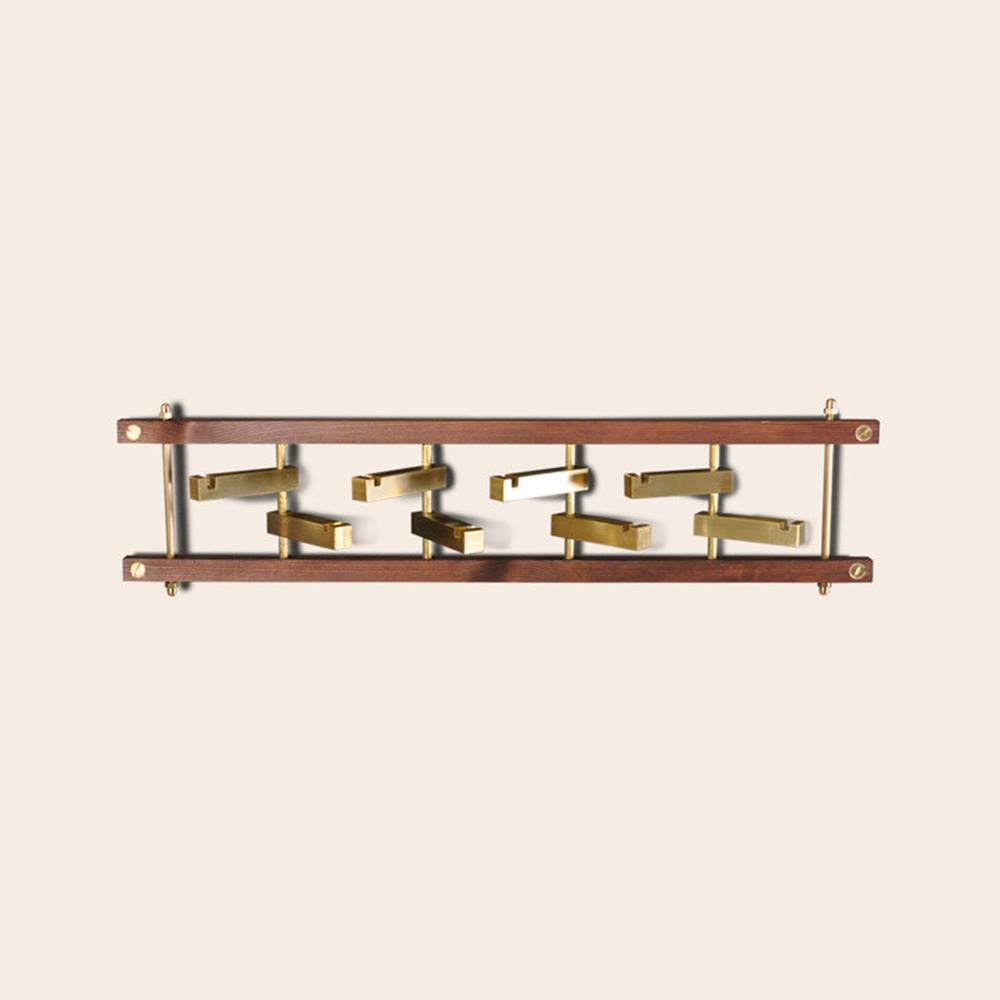 Brass Brick Coat Rack by OxDenmarq In New Condition For Sale In Geneve, CH