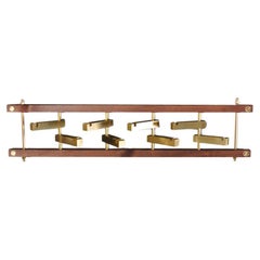 Brass Brick Coat Rack by OxDenmarq