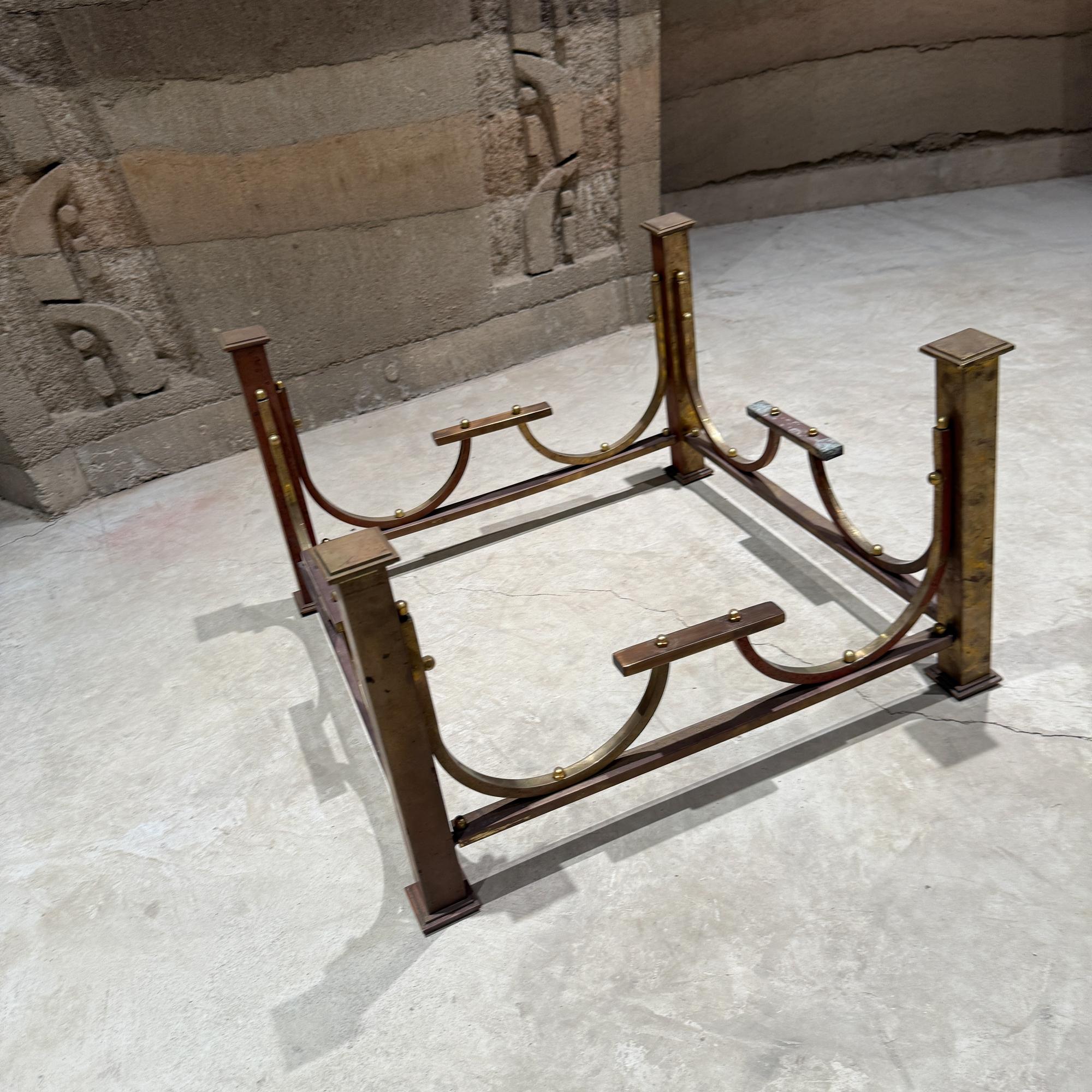 American Brass Bronze Coffee Table Base Hollywood Regency For Sale