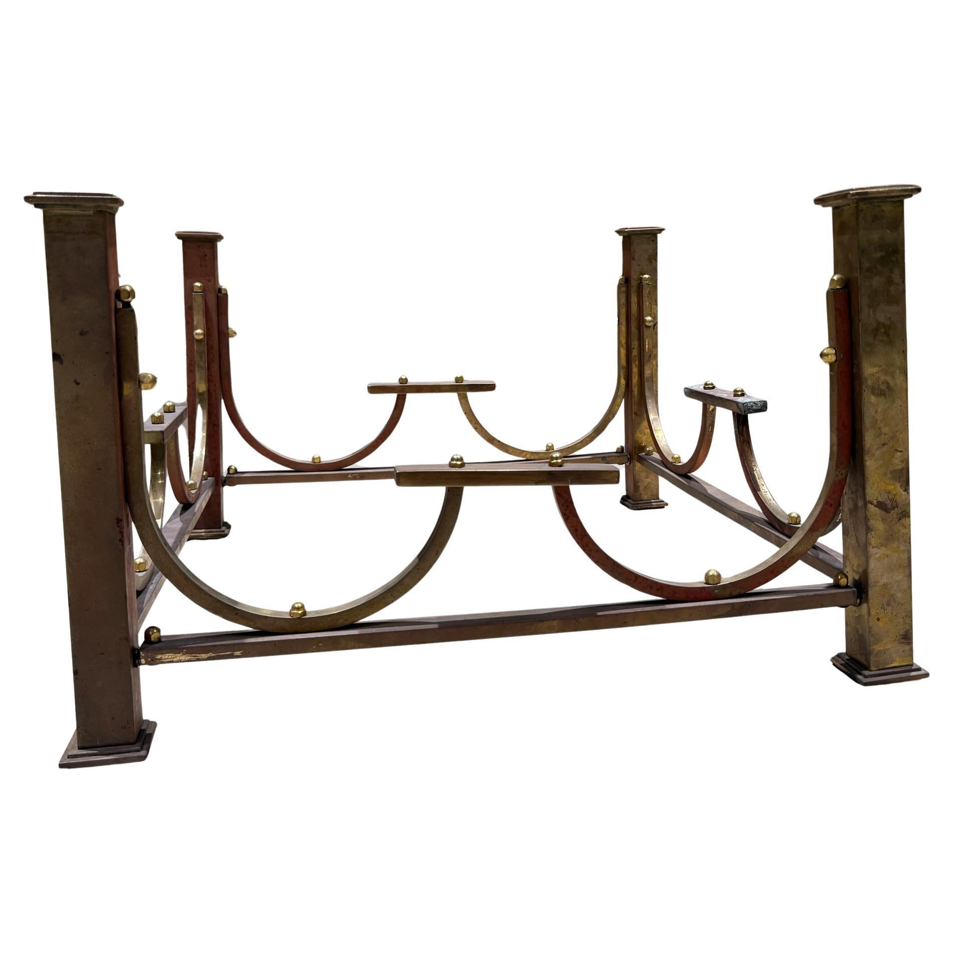 Brass Bronze Coffee Table Base Hollywood Regency For Sale