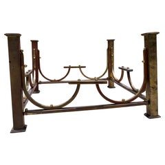 Brass Bronze Coffee Table Base Hollywood Regency