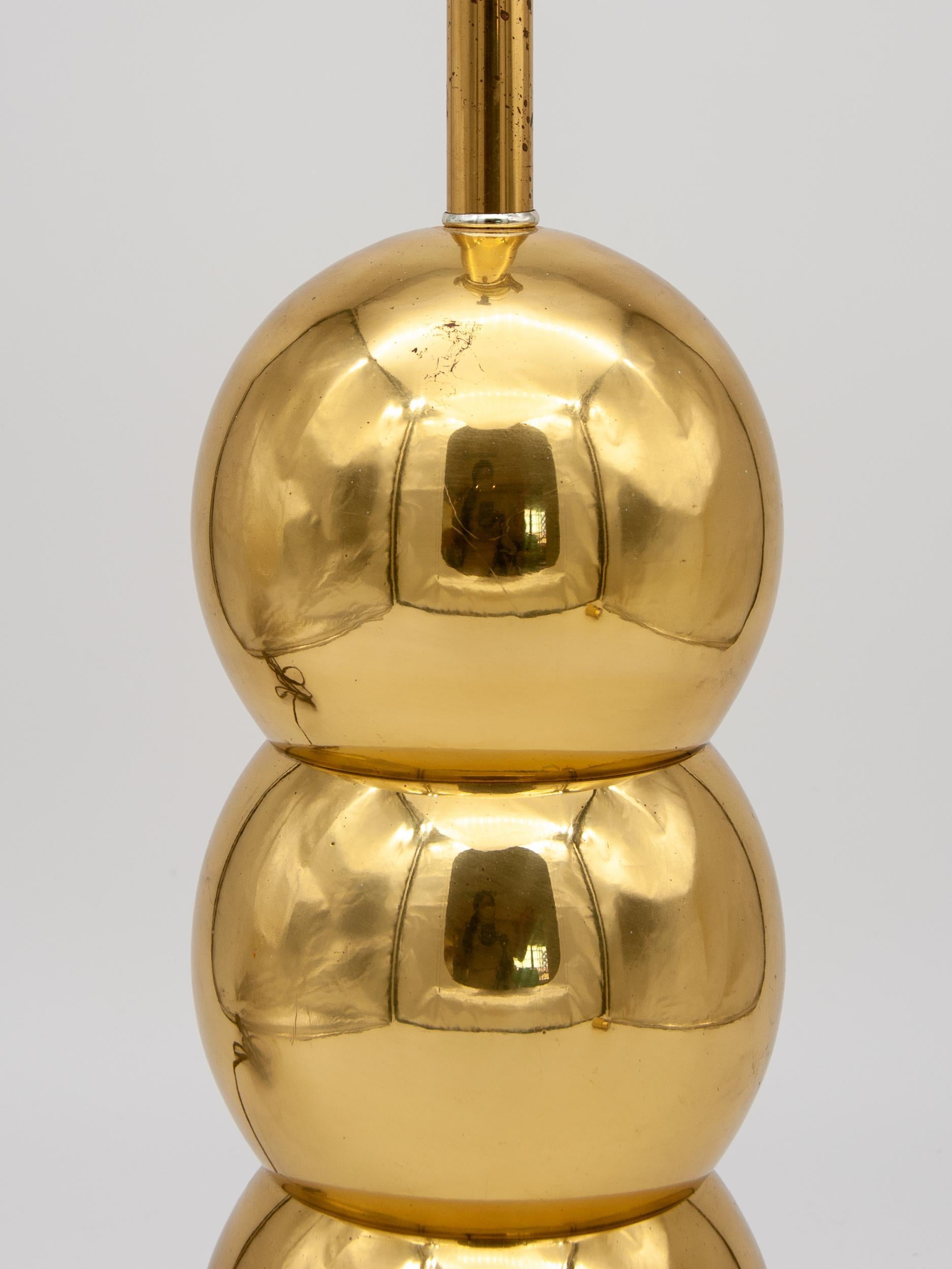 Mid-Century Modern Brass Bubble Lamp