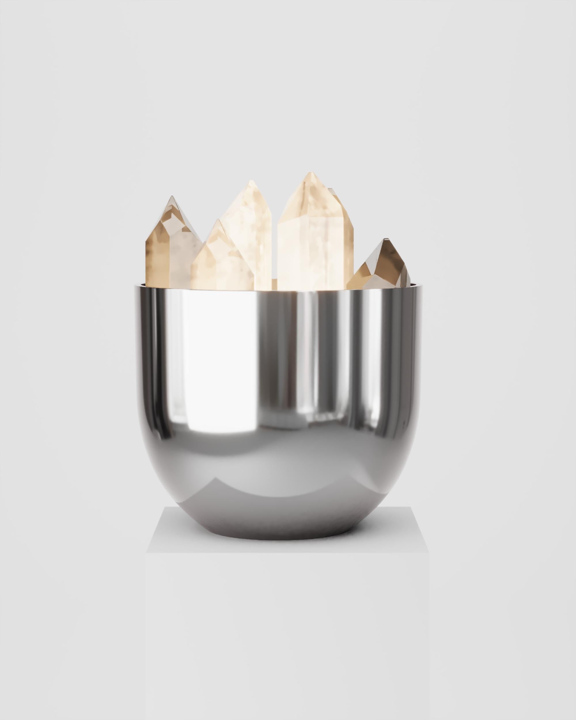 Post-Modern Brass Buca Cristal Table Lamp by Studio Orth For Sale