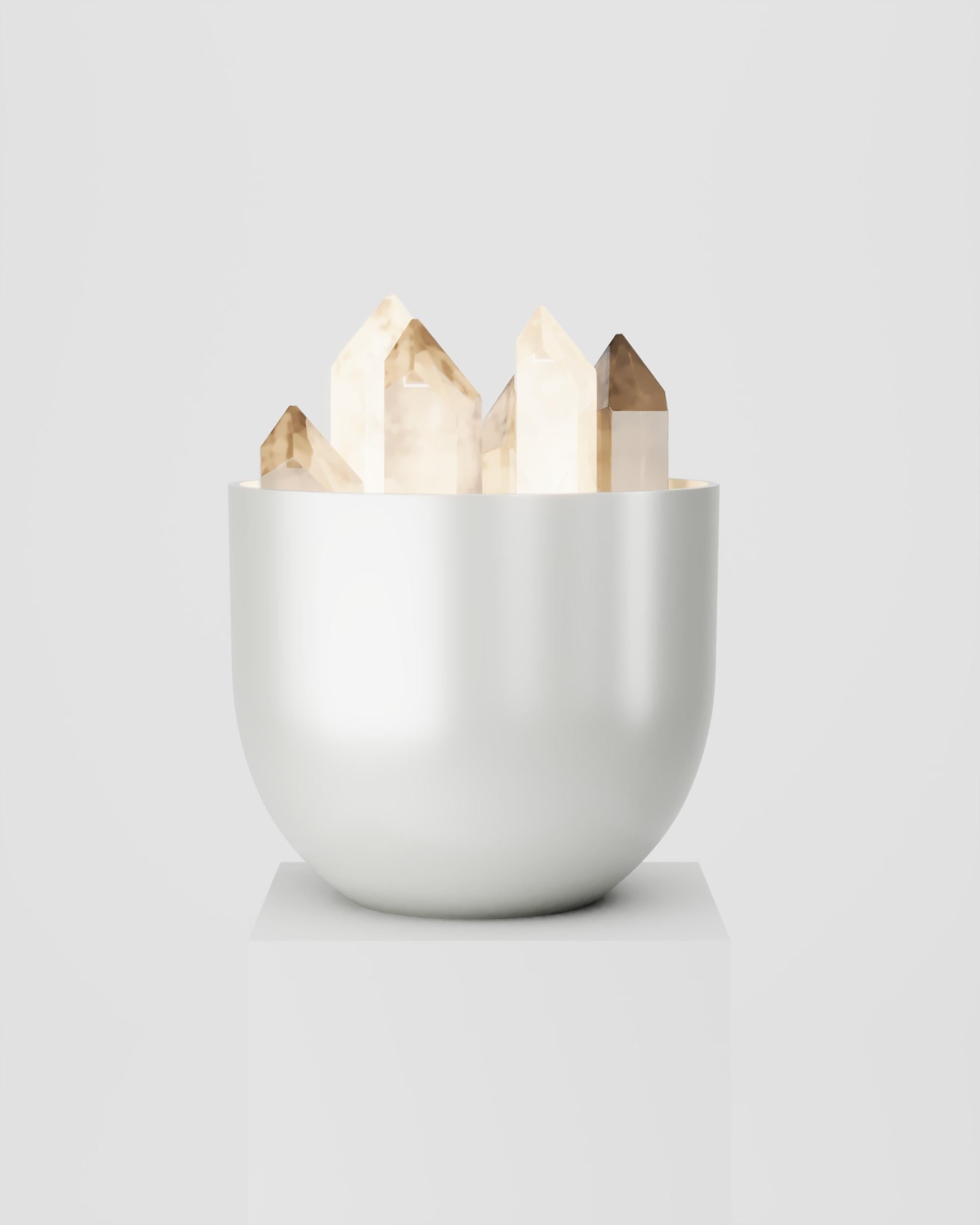 Brazilian Brass Buca Cristal Table Lamp by Studio Orth For Sale