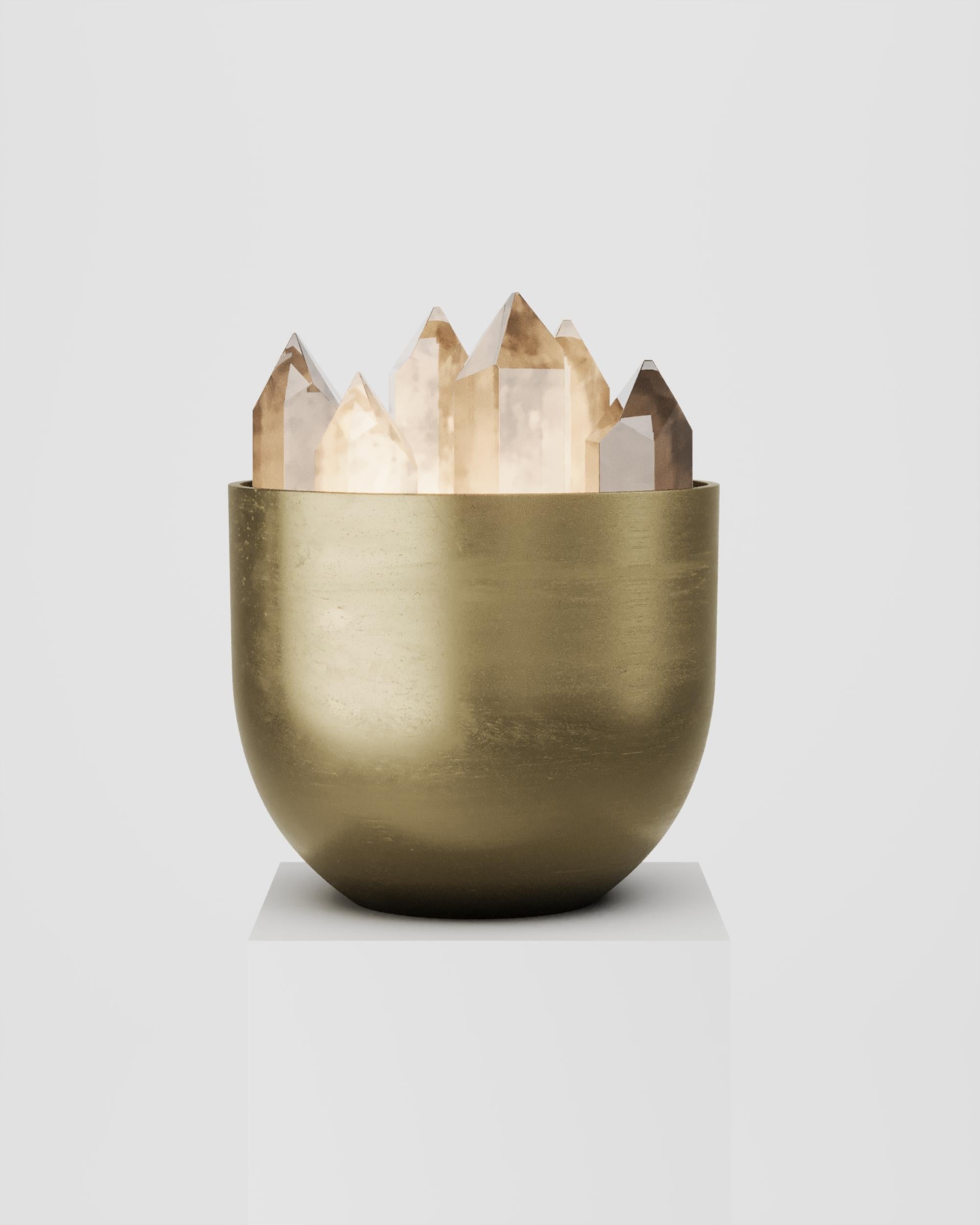 Contemporary Brass Buca Cristal Table Lamp by Studio Orth For Sale