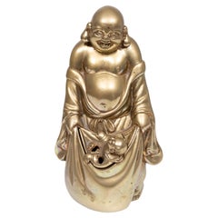 Brass Buddha with child  Incense 1940s China