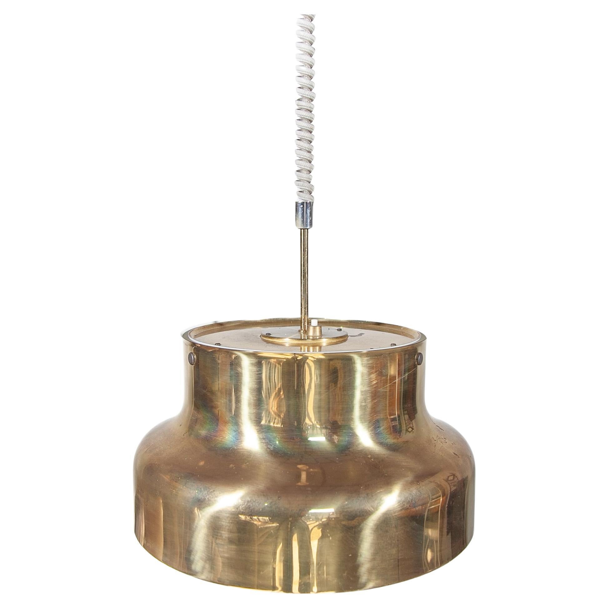 Lampe à suspension Bumling en laiton par Anders Pehrson pour Ateljé Lyktan
