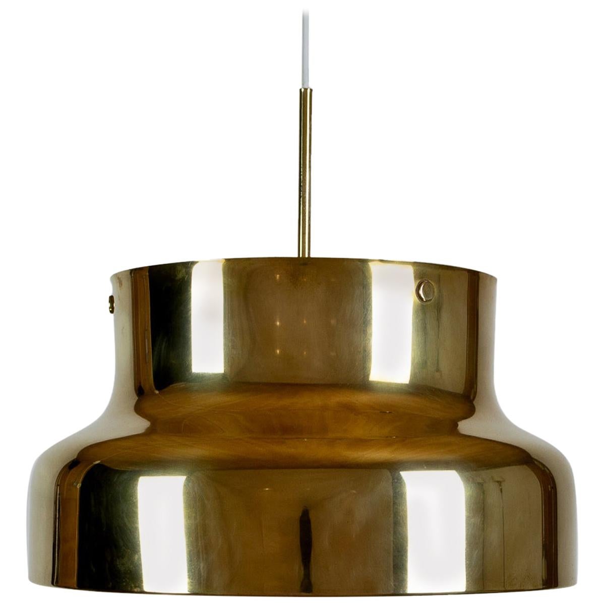 Brass Bumling Pendant Light by Anders Pehrson for Ateljé Lyktan, Sweden, 1960s