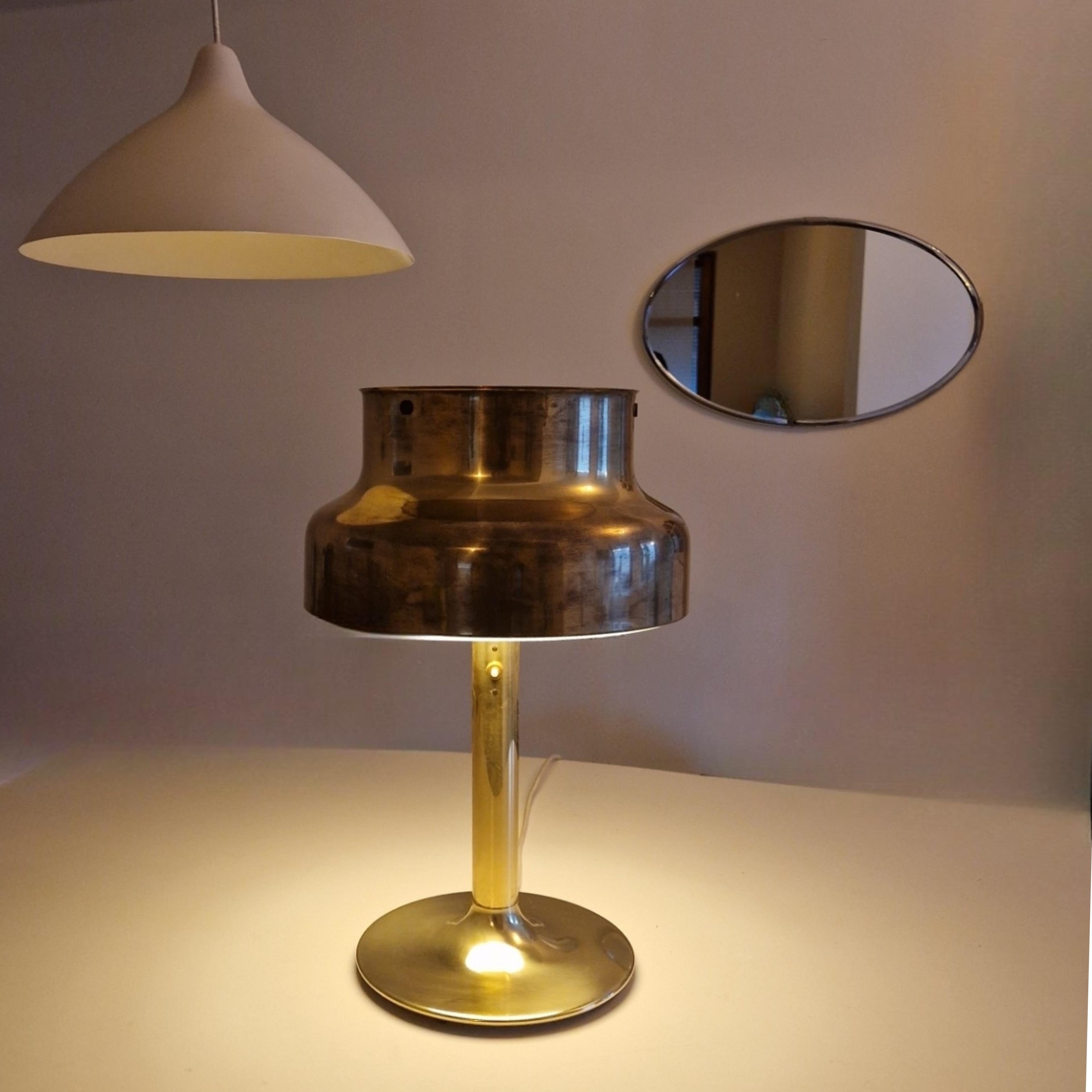 Brass Bumling table lamp by Anders Pehrson In Good Condition In ECHT, NL