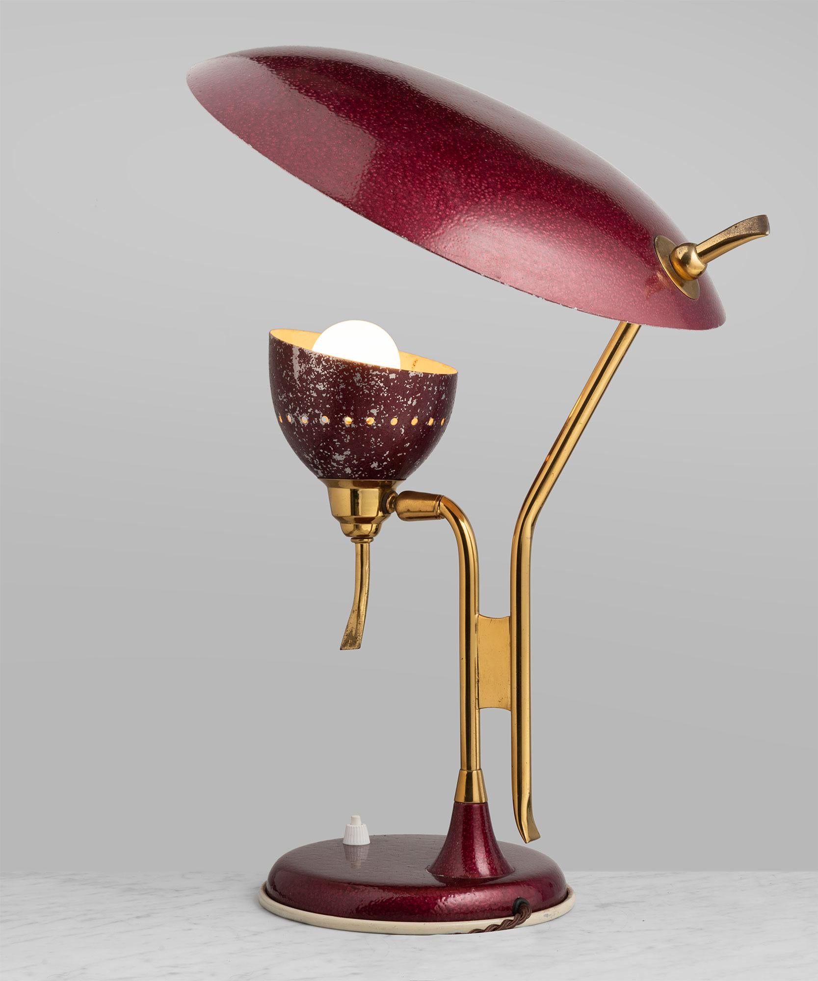 burgundy table lamps