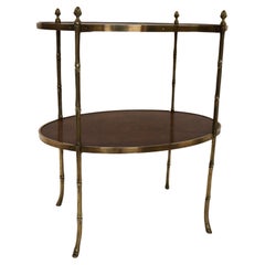 Brass & Burr Walnut Etagere, circa 1920s