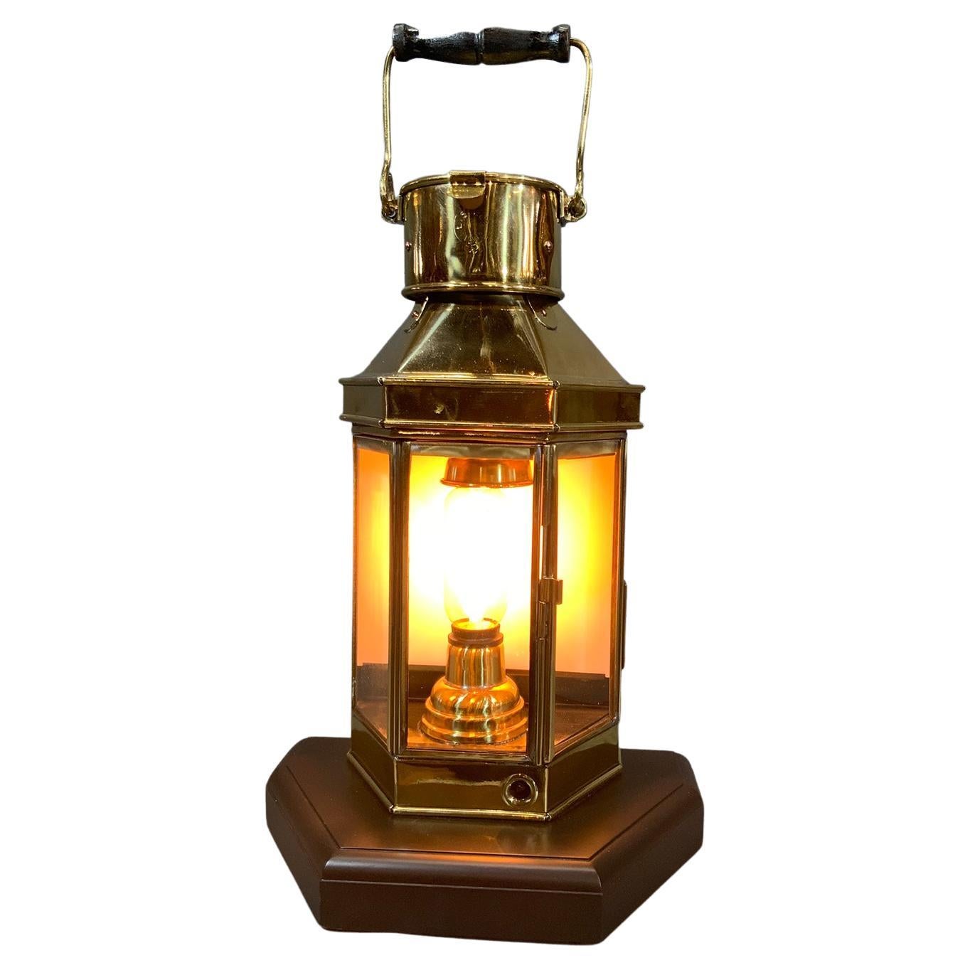 Brass Cabin Lantern For Sale