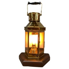 Vintage Brass Cabin Lantern