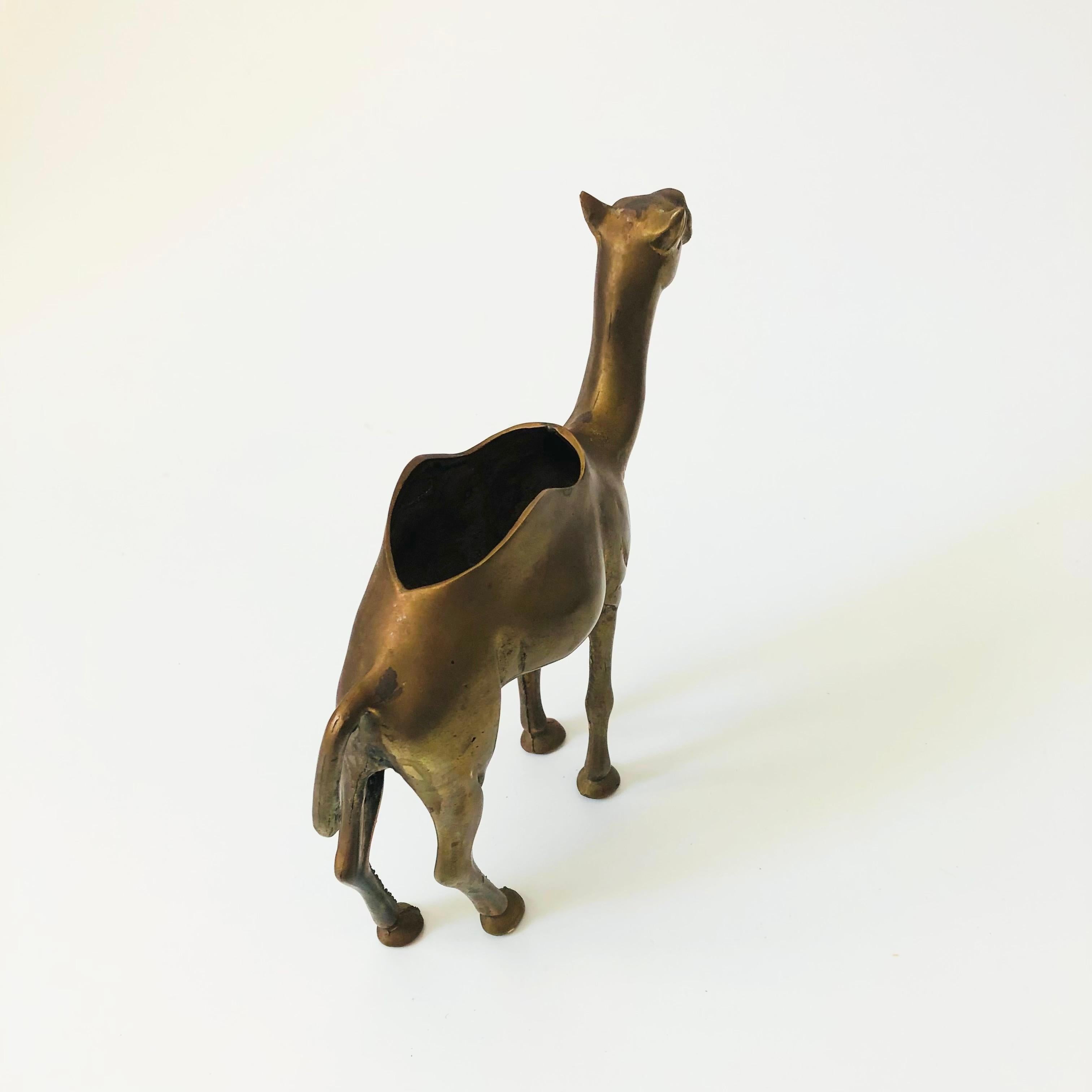 Brass Camel Planter 2