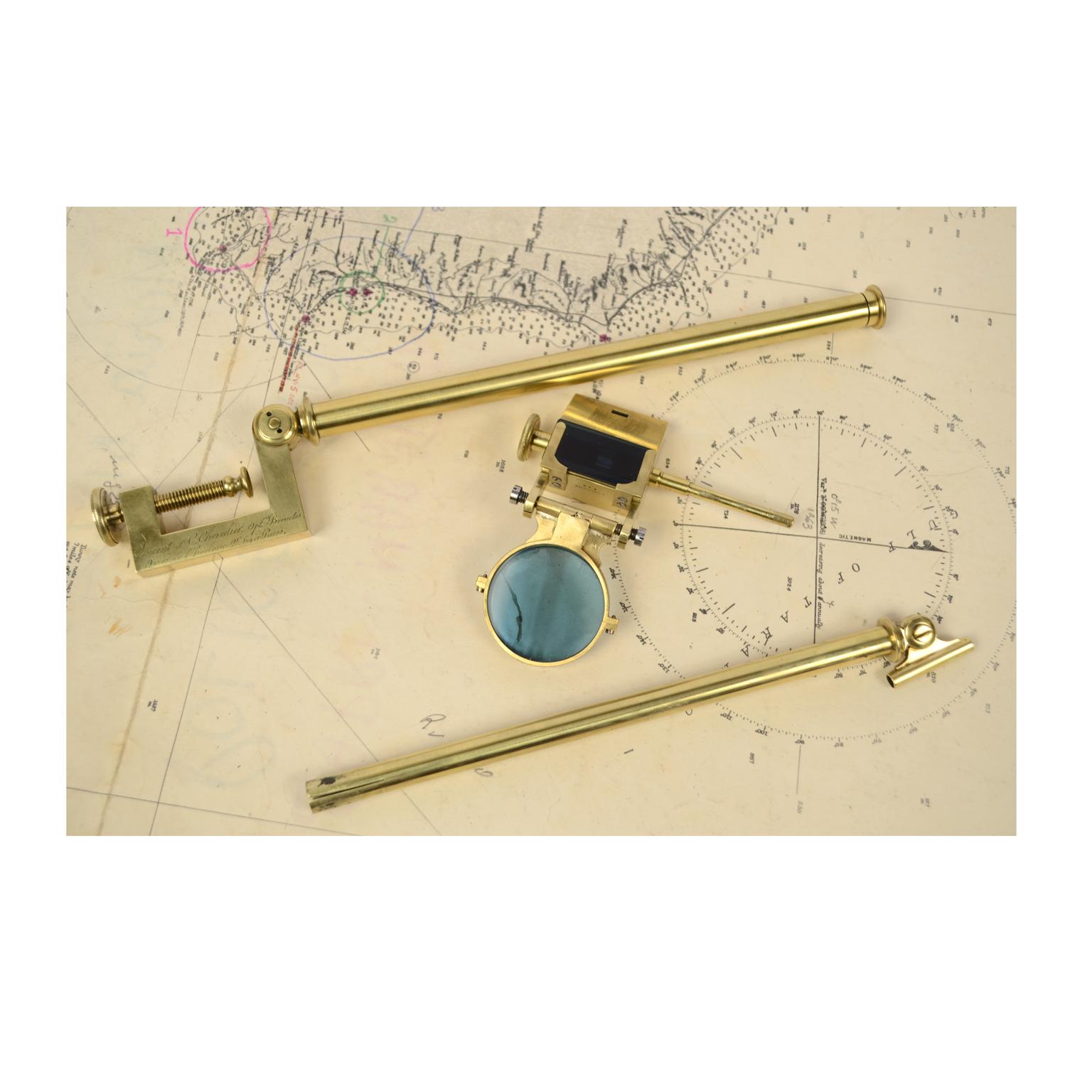 French Brass Camera Lucida Made in the First Half of the 19th Century