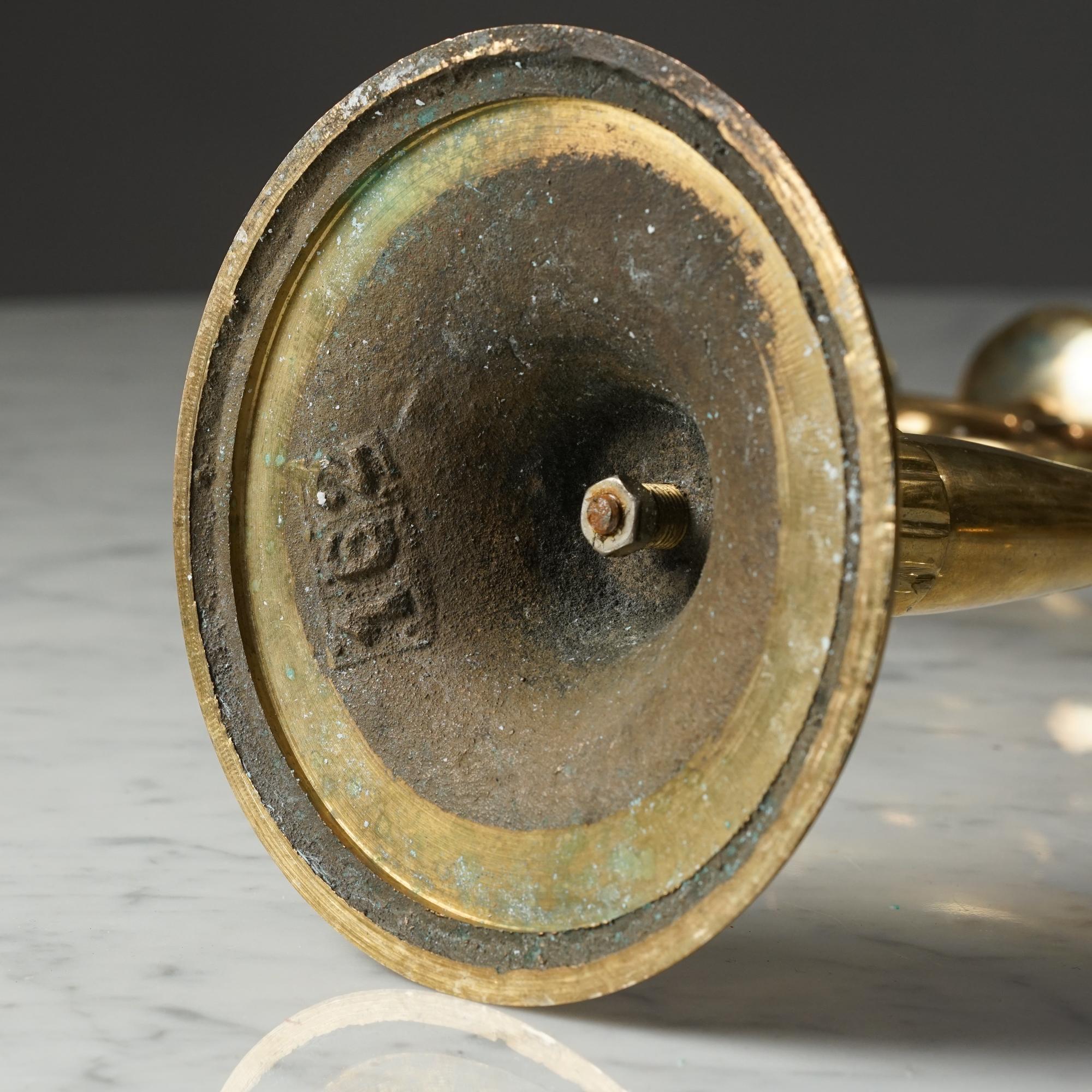 20ième siècle Chandelier en laiton de Paavo Tynell pour Taito Oy, années 1920 en vente