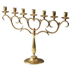Brass Candelabra by Paavo Tynell for Taito Oy, 1920s