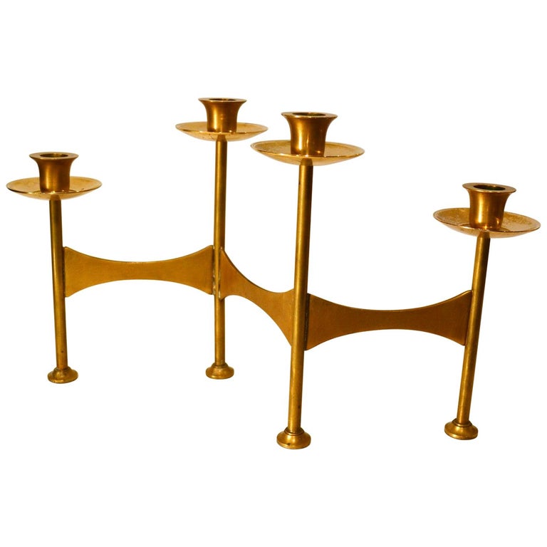 Brass Candelabra for Four Candles For Sale at 1stDibs