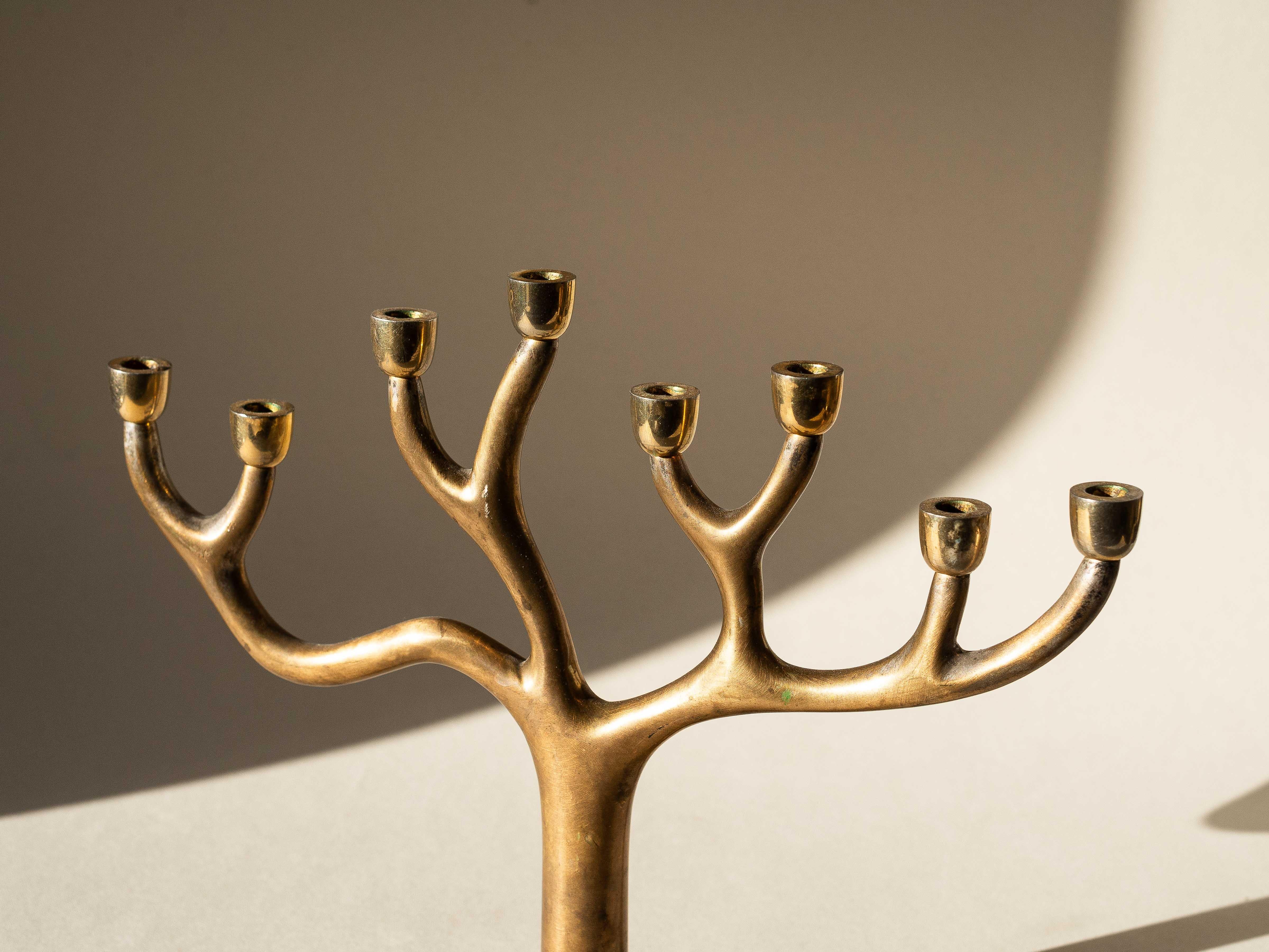 Brass Candelabra, Sandra Kravitz Rosenthal 