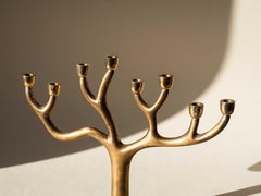 Brass Candelabra, Sandra Kravitz for Rosenthal, "Tree of Light " Menorah