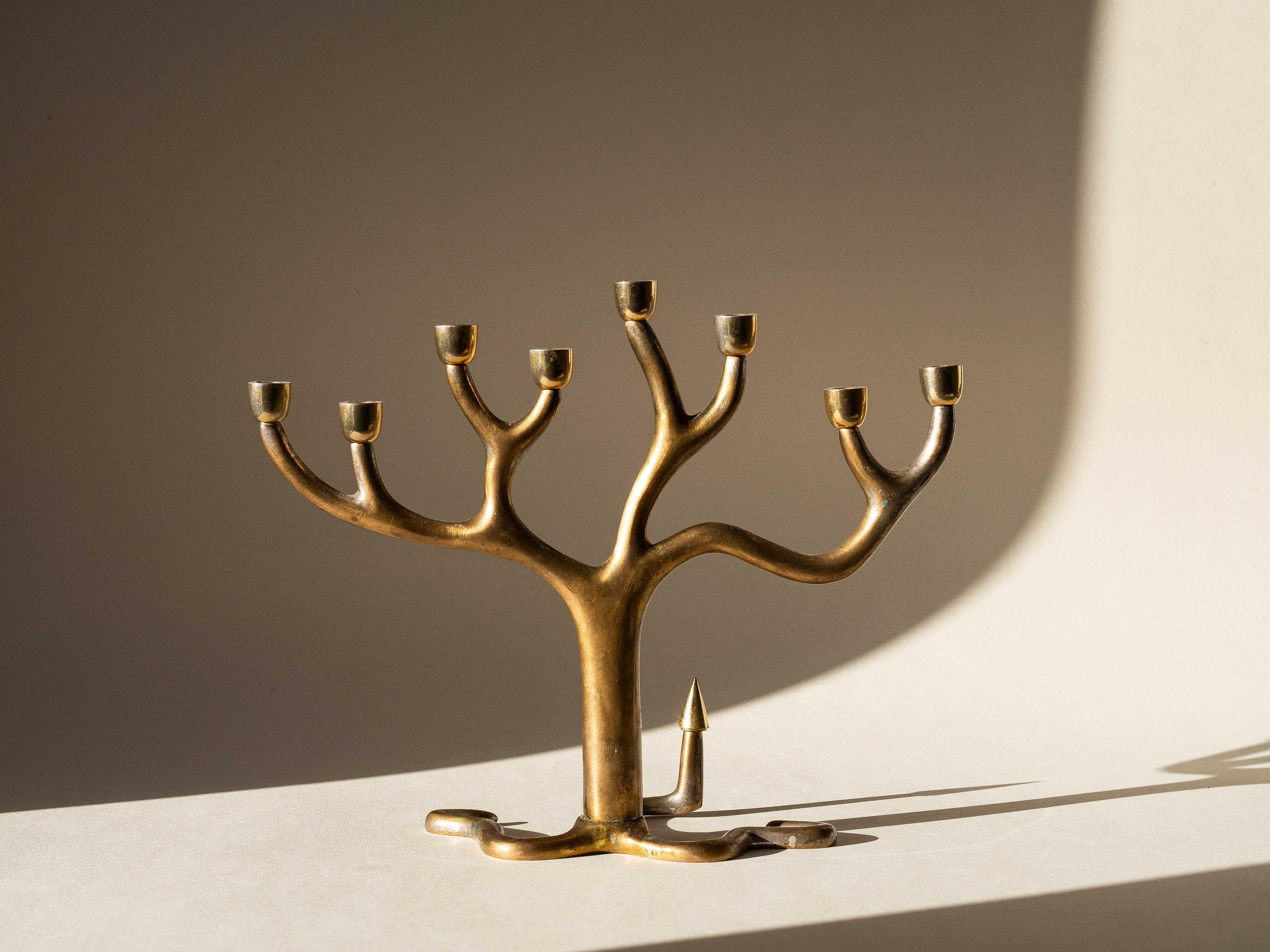 Brass Candelabra, Sandra Kravitz for Rosenthal, 