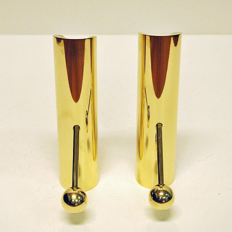Brass Candleholders Variabel by Pierre Forsell for Skultuna, Sweden, 1960s 3