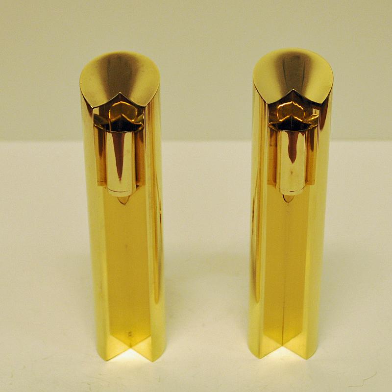Brass Candleholders Variabel by Pierre Forsell for Skultuna, Sweden, 1960s 5