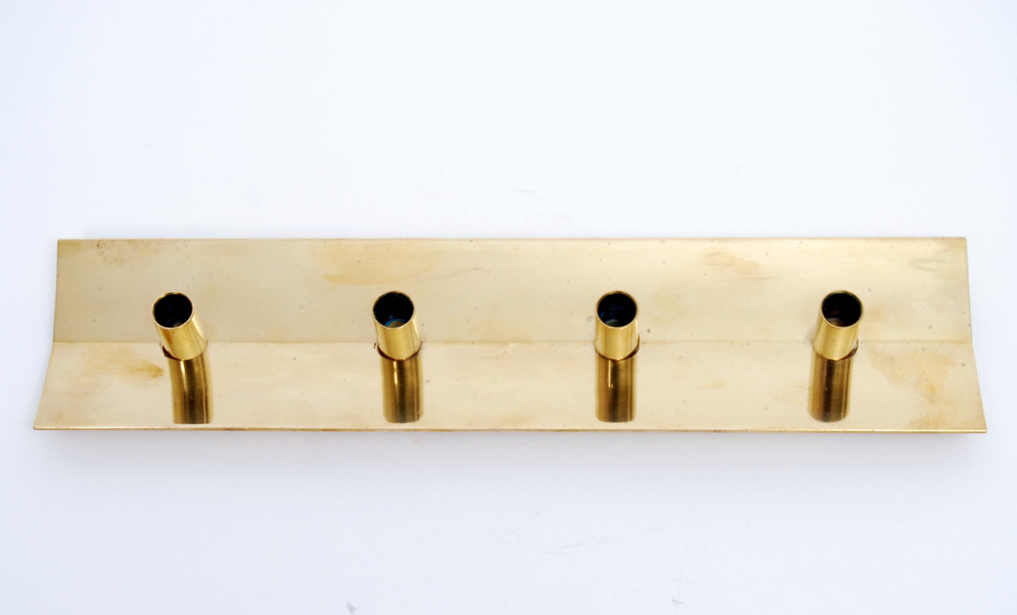 Scandinavian Modern Brass Candleholder No. 69 by Pierre Forssell for Skultuna For Sale