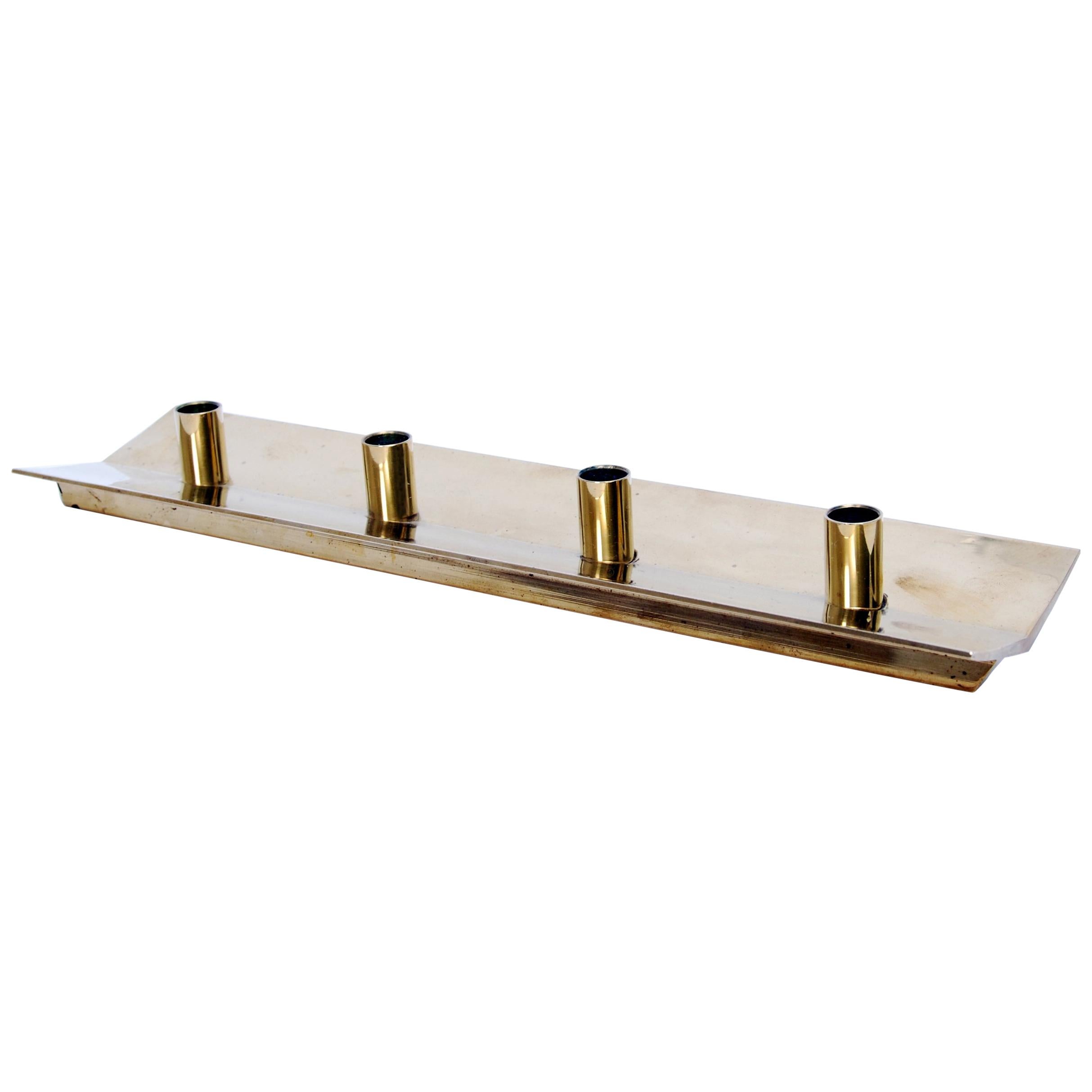 Brass Candleholder No. 69 by Pierre Forssell for Skultuna