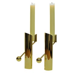 Brass Candleholders Variabel by Pierre Forsell for Skultuna, Sweden, 1960s