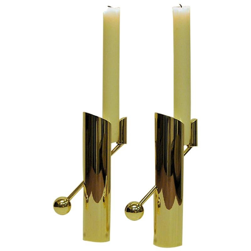 Brass Candleholders Variabel by Pierre Forssell for Skultuna, Sweden, 1960s