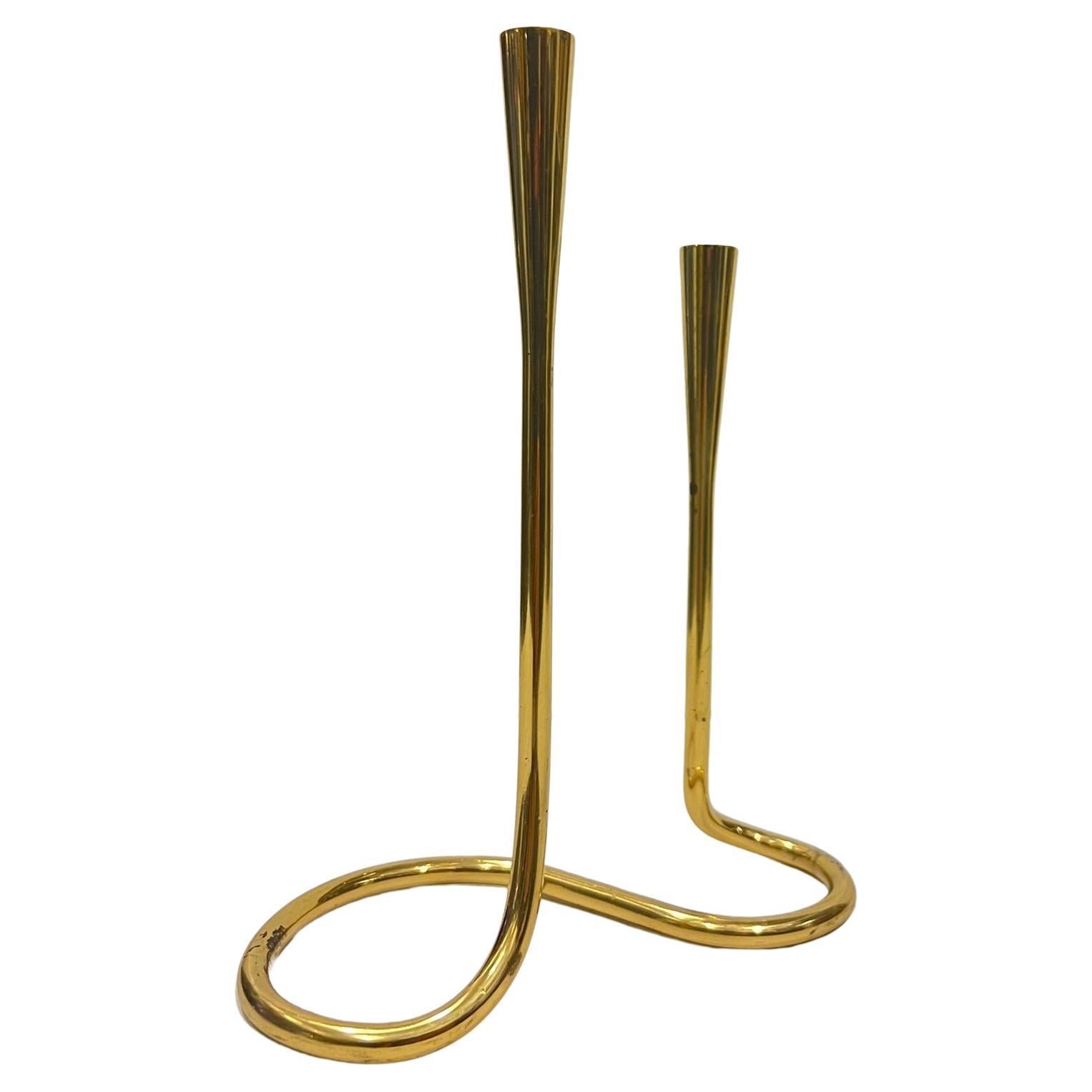 Brass Candlestick for Illums Bolighus, 1960s For Sale