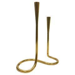 Retro Brass Candlestick for Illums Bolighus, 1960s