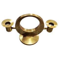 Brass Candlestick Holder by Arthur Pettersson for Arthur Pe, Sweden 1960s