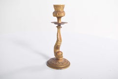Brass Candlestick in the Shape of a Fish