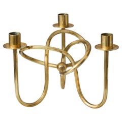 Brass Candlestick 'Vanskapsknuten' by Josef Frank for Svenskt Tenn, Sweden, 1938