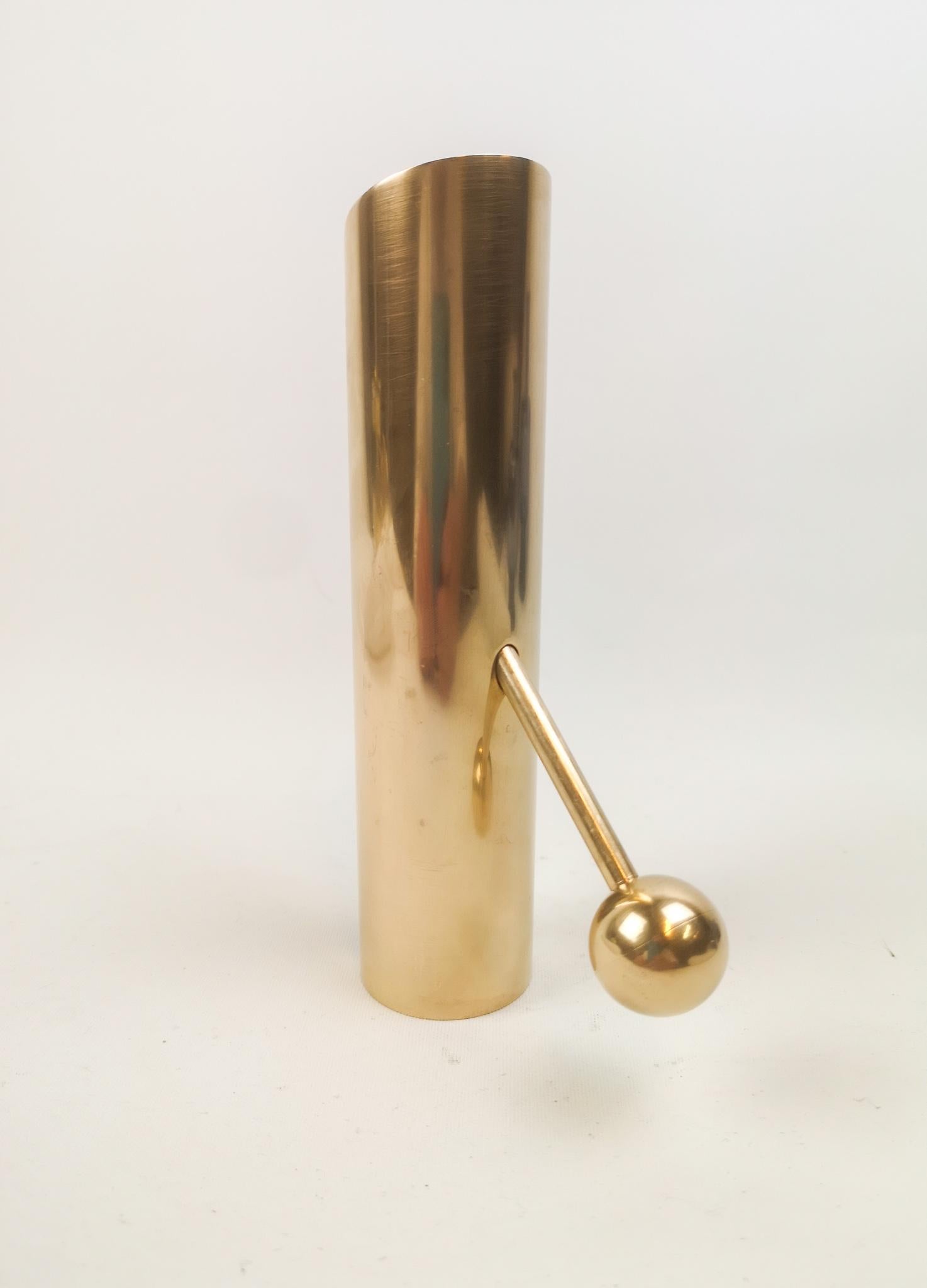 Swedish Brass Candlestick 