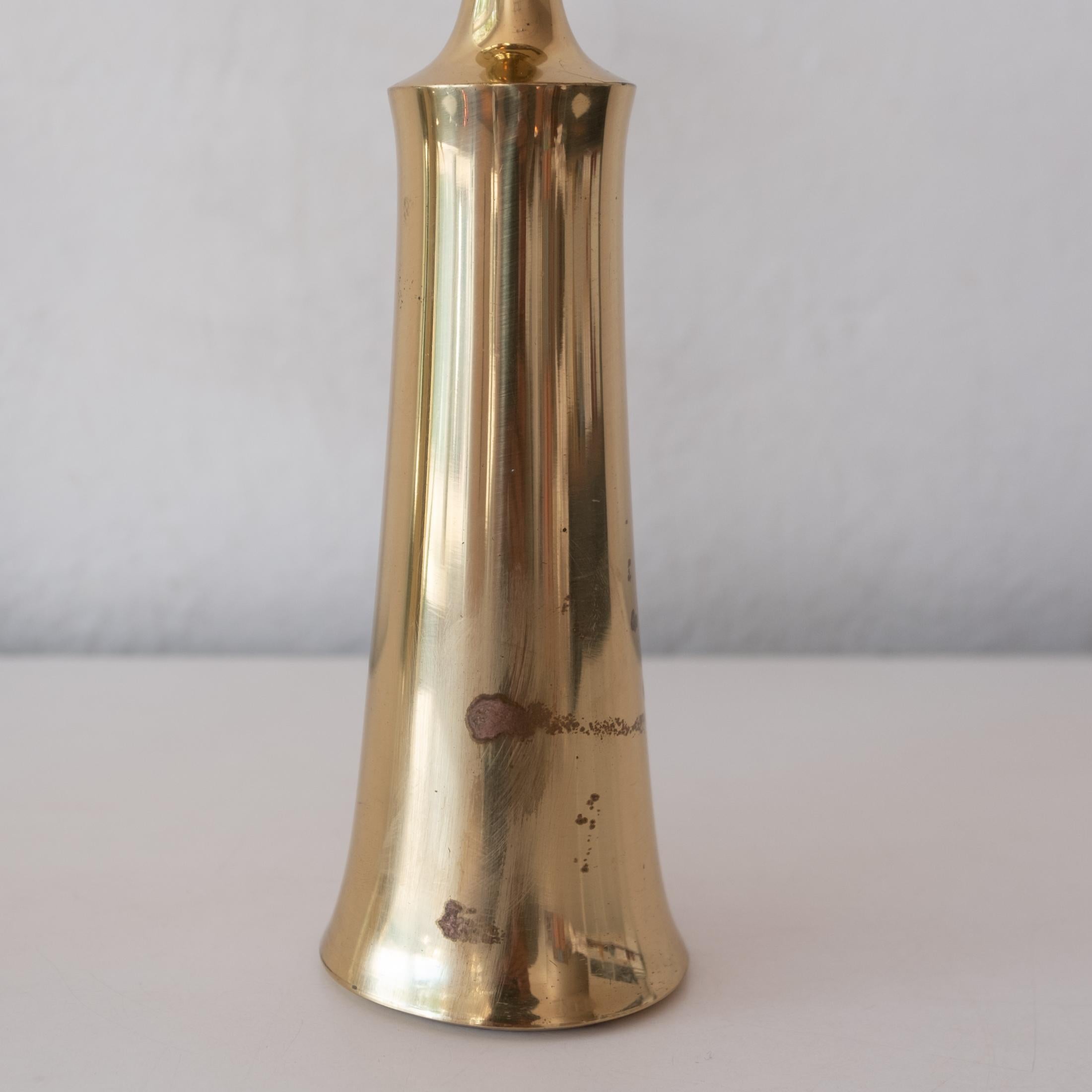 Brass Candlesticks by Jens Quistgaard for Dansk In Good Condition For Sale In San Diego, CA