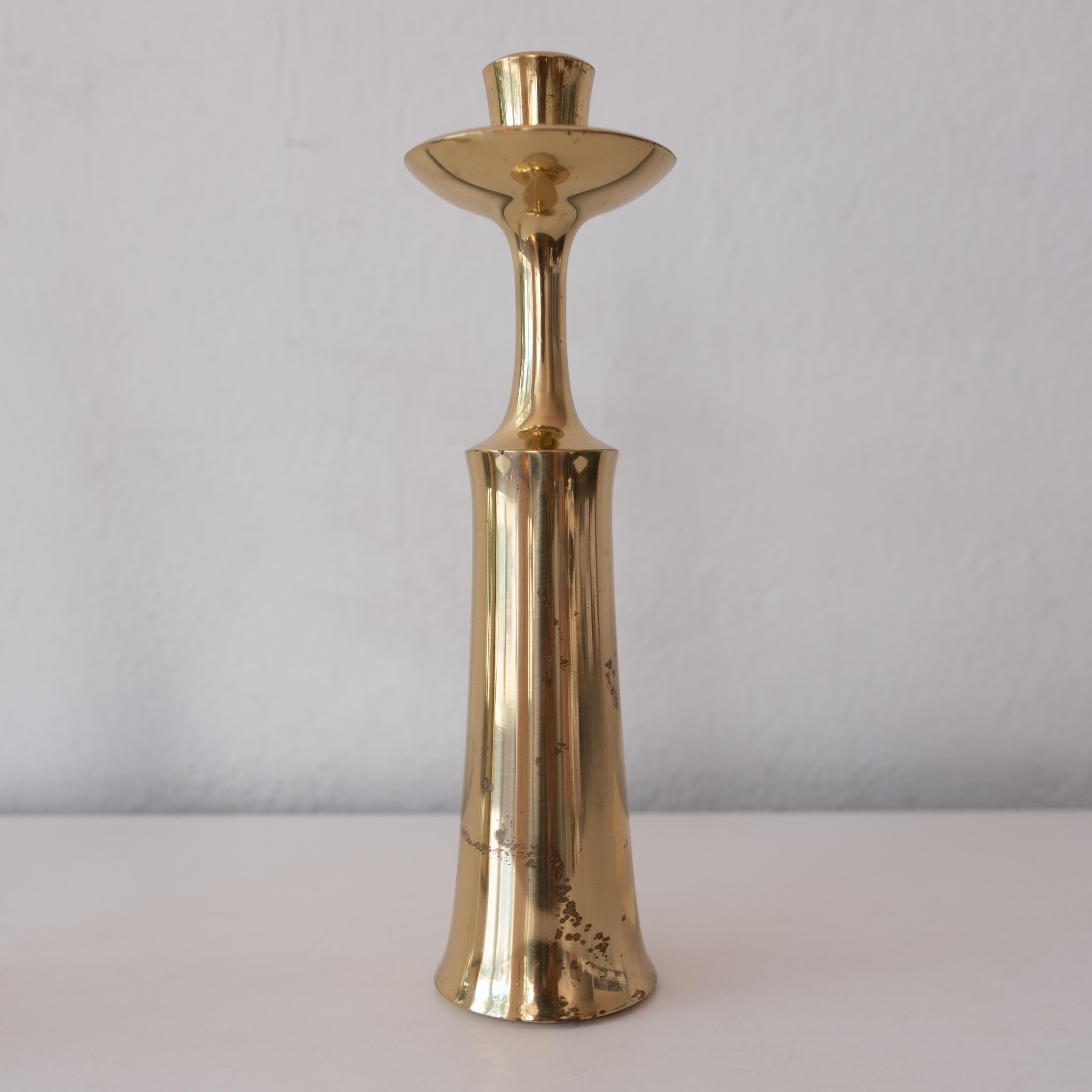 Iron Brass Candlesticks by Jens Quistgaard for Dansk For Sale