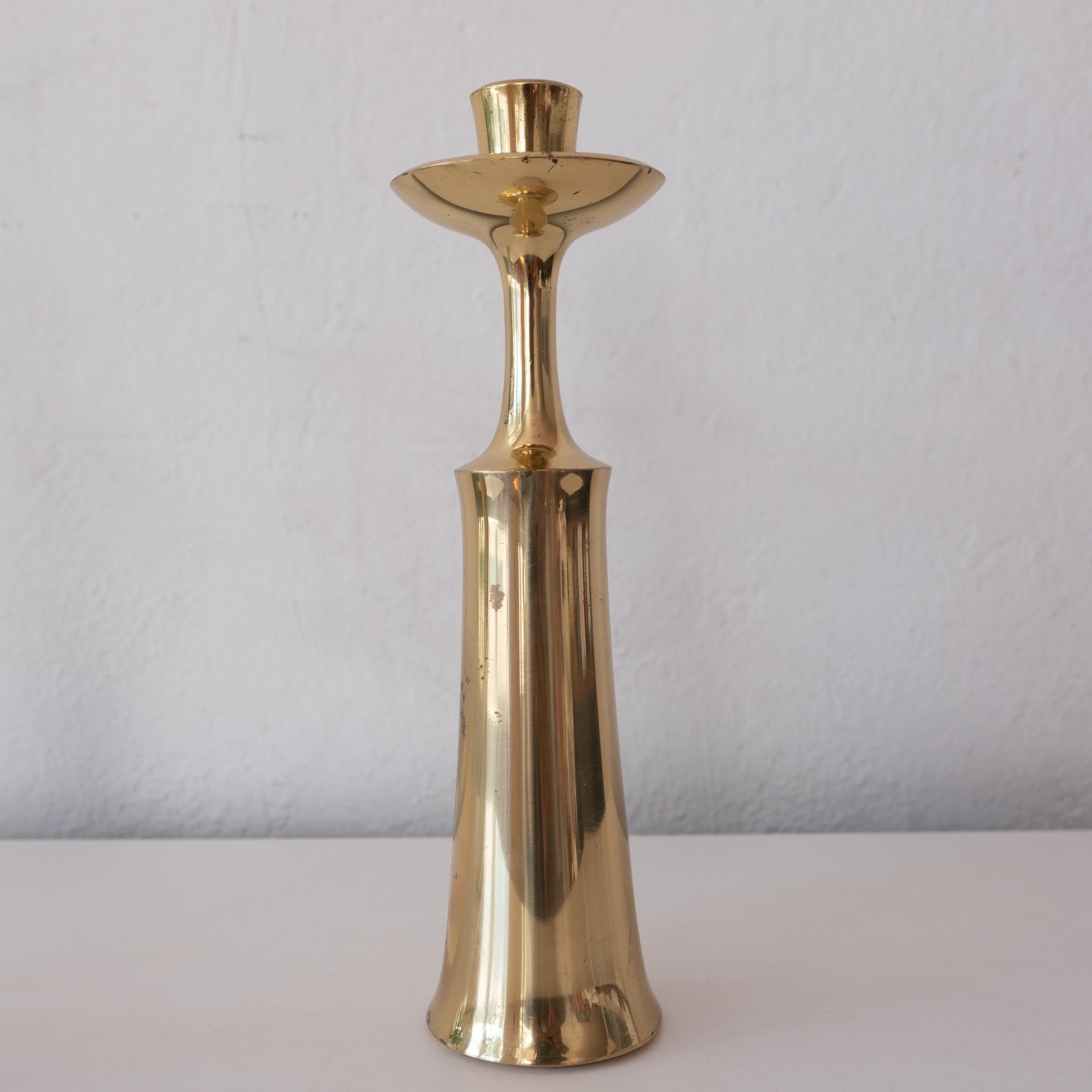 Brass Candlesticks by Jens Quistgaard for Dansk For Sale 1
