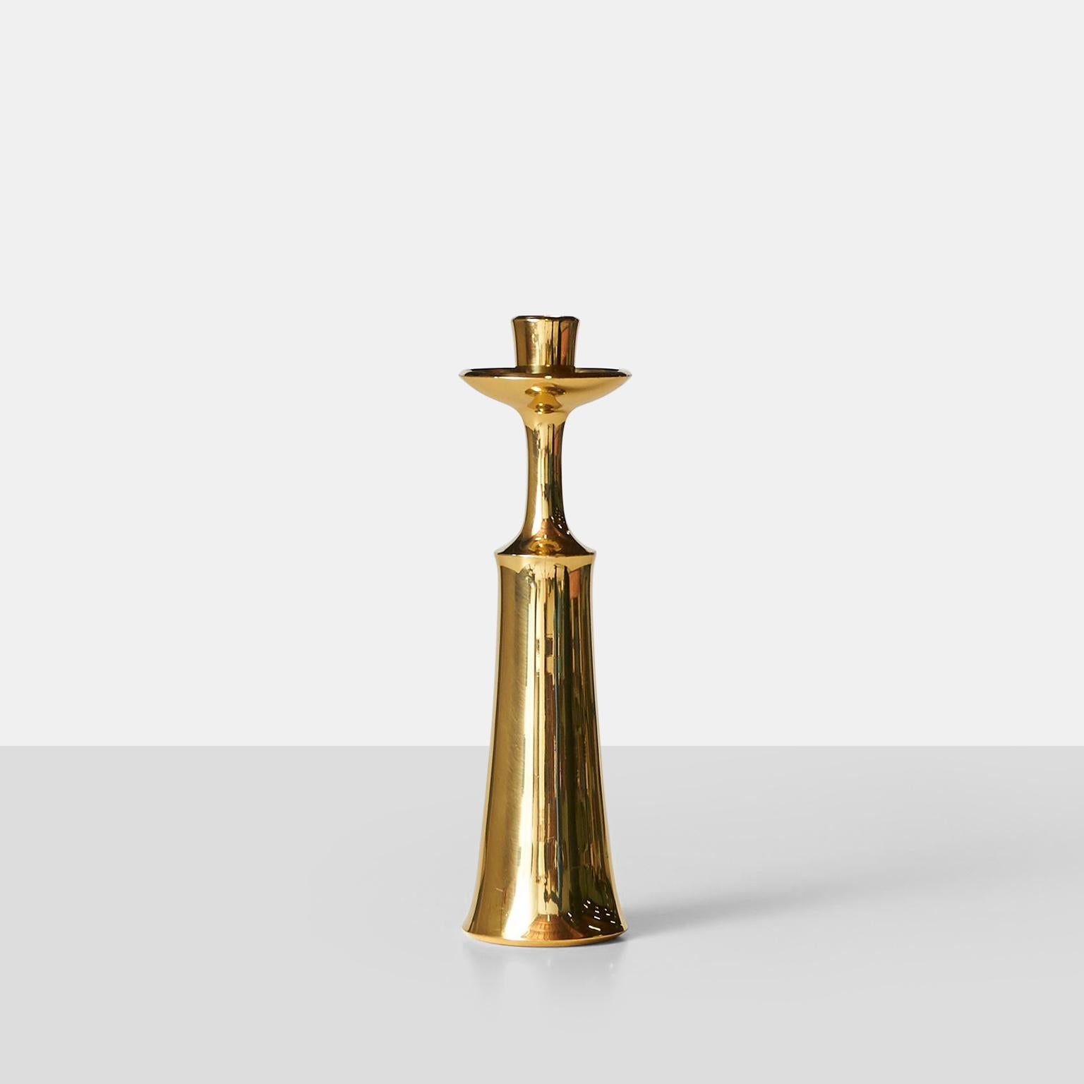 Mid-Century Modern Brass Candlesticks by Jens Quistgaard For Sale