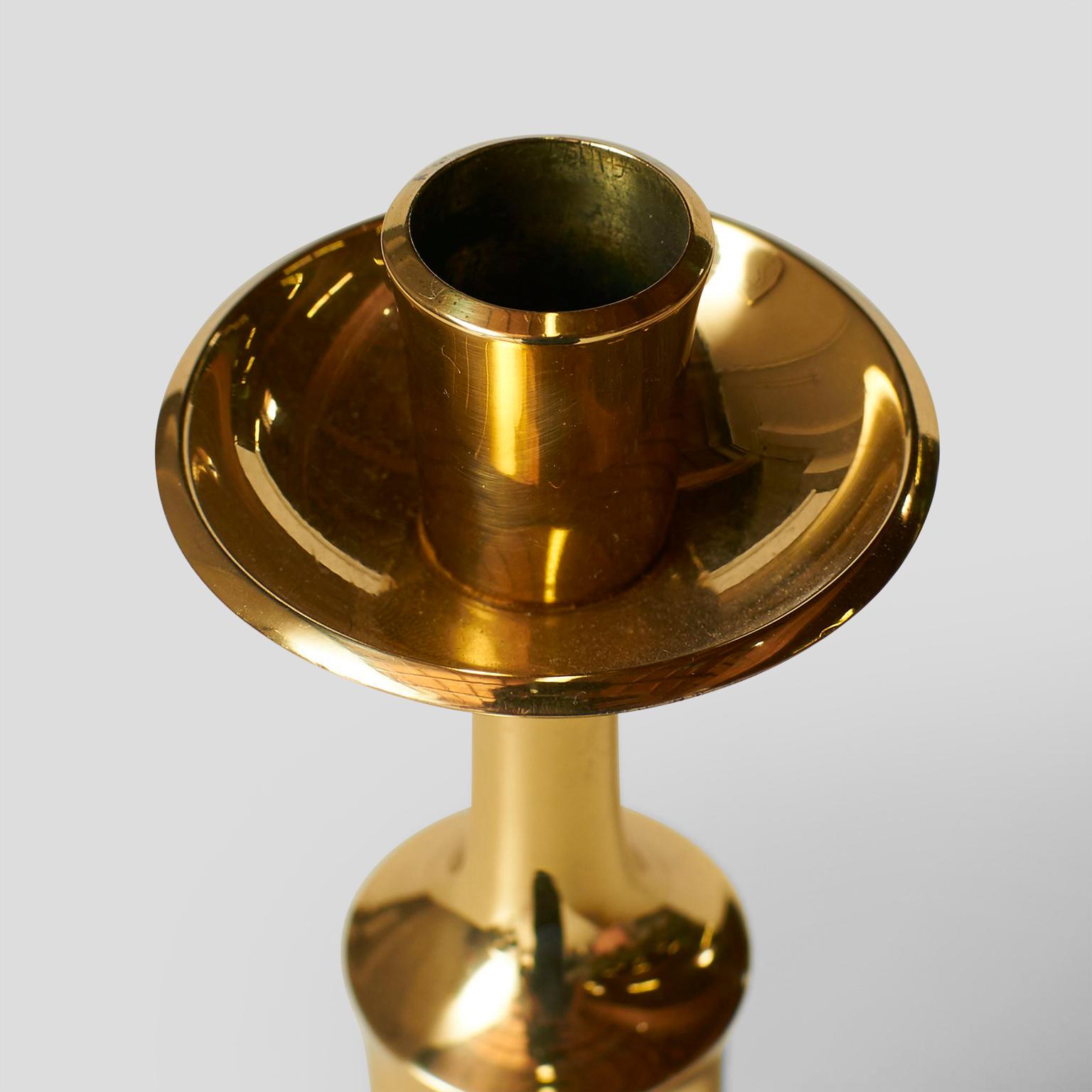 Mid-20th Century Brass Candlesticks by Jens Quistgaard For Sale