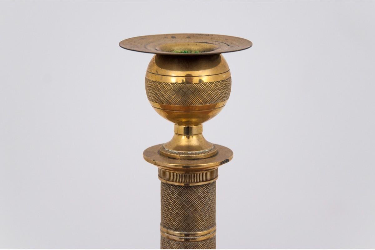 Brass candlesticks, Northern Europe, early XX century.

Very good condition.

Dimensions: height 27 cm, diameter 13 cm.